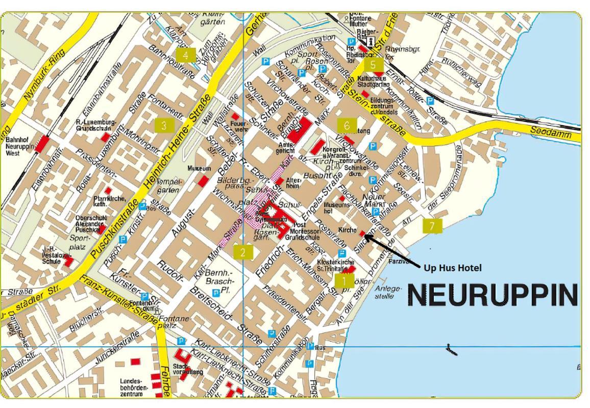 Up Hus Hotel Neuruppin Eksteriør bilde